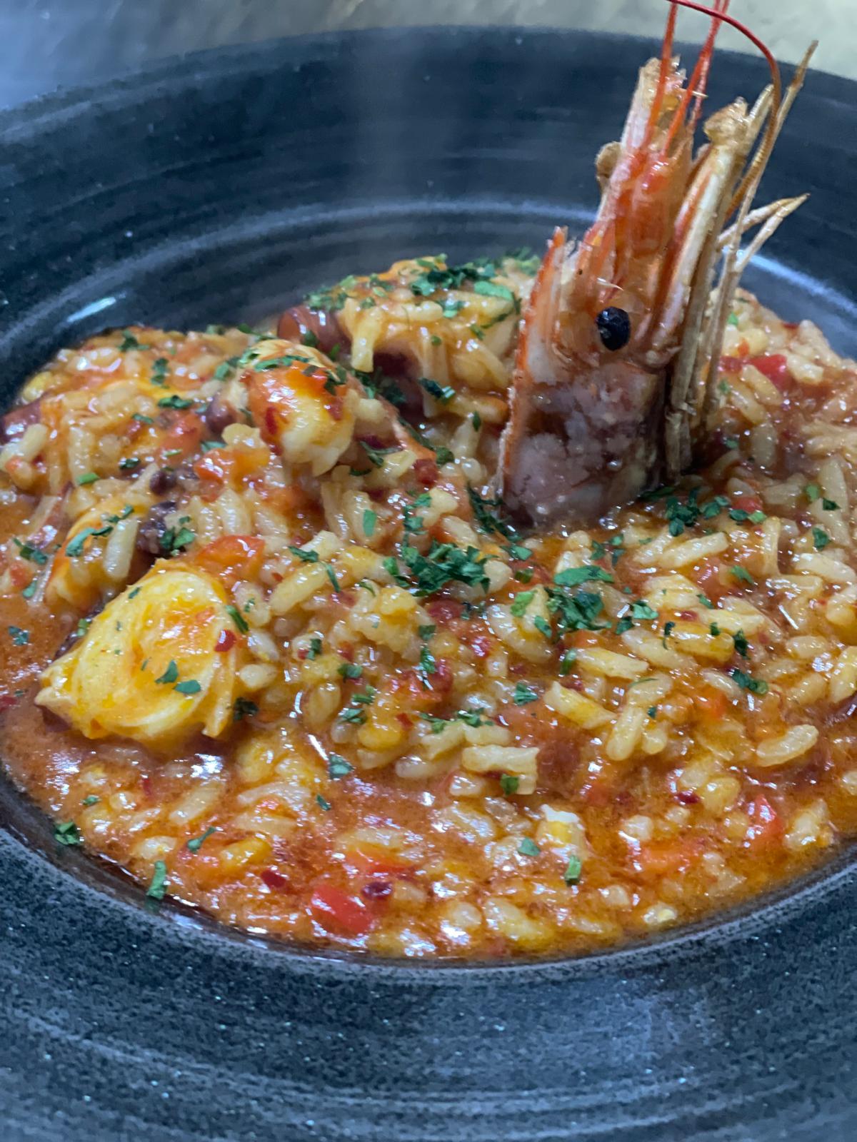 Risotto de pulpo